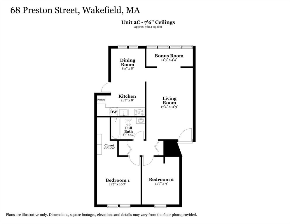 68 Preston St #2C Wakefield, MA 01880